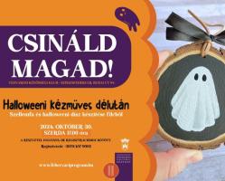 [Minden hely elkelt!] Csináld magad! – Halloweeni kézműves délután