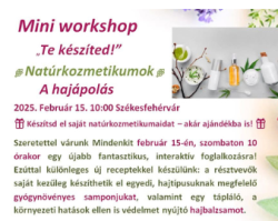 Natúrkozmetikum készítő workshop