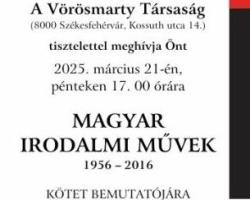 Magyar irodalmi művek 1956-2016 c. kötet bemutatója