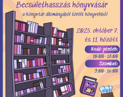 Becsületkasszás könyvvásár