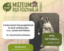 A katonatiszti házasságkötések és azok szabályozása a 20. század első felében | Dr. Závodi Szilvia (HM HIM) előadása