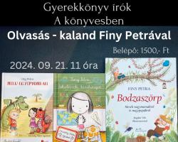 Gyerekkönyv írók A könyvesben Finy Petrával