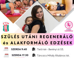 Szétnyílt hasizom regeneráló edzések - Édesanyáknak szülés után 6 héttel