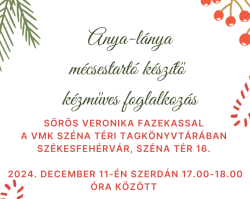 Anya-lánya kézműves foglalkozás - advent