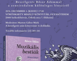 Muzikális bestiák - Bősze Ádám könyvbemutatója