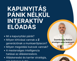 Kapunyitás pánik nélkül - interaktív előadás