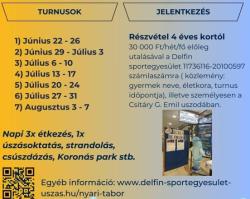 Delfin Sportegyesület 2026 Nyári Tábor