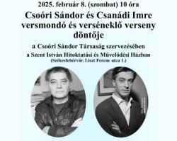 Csoóri Sándor – Csanádi Imre versmondó- és verséneklő verseny – döntő