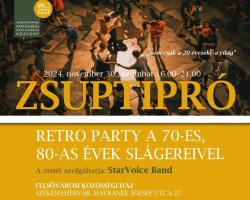 Zsuptipró – retro party a '70-es, '80-as évek slágereivel